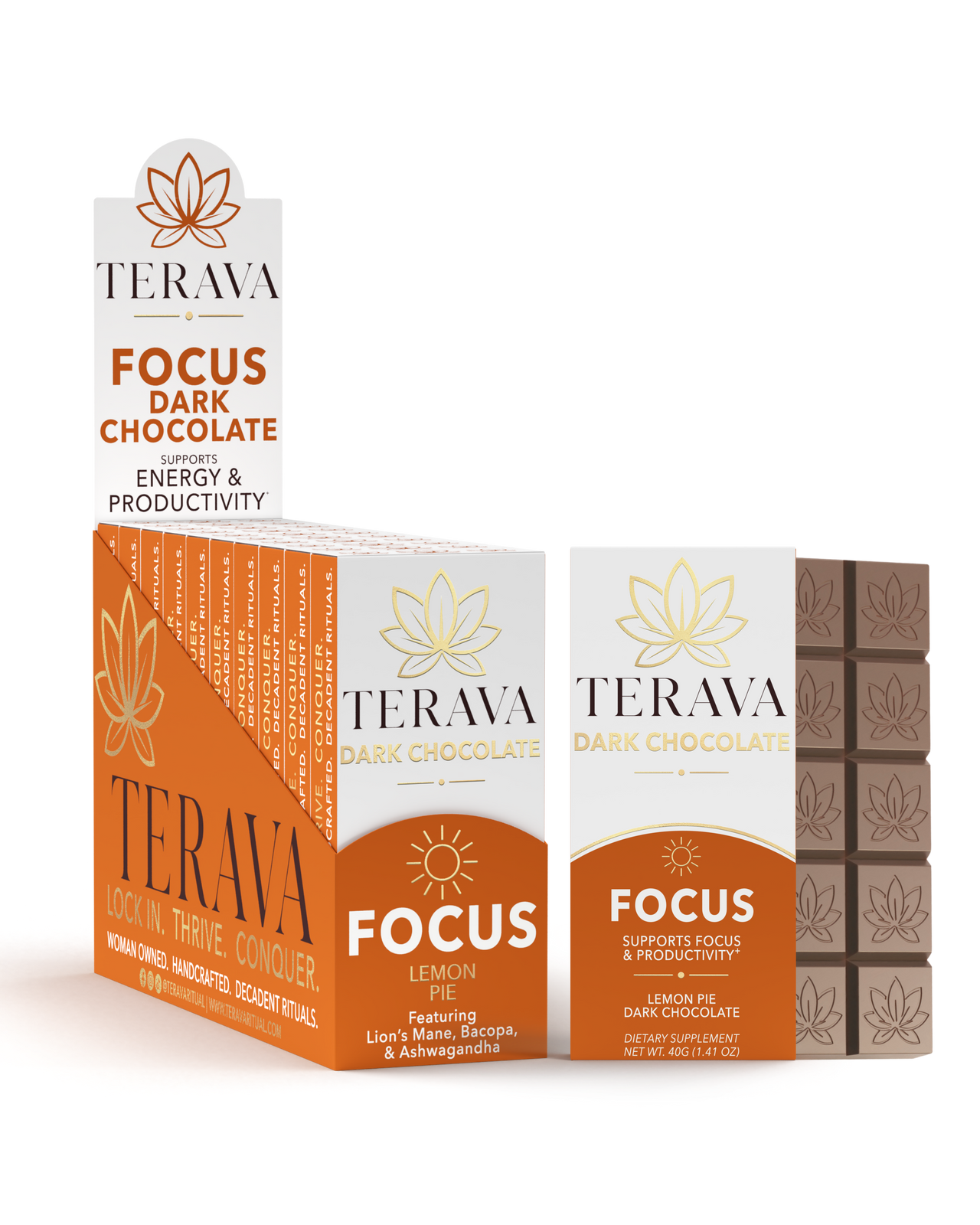Focus Lemon Pie Dark Chocolate 10-Pack Case - PREORDER